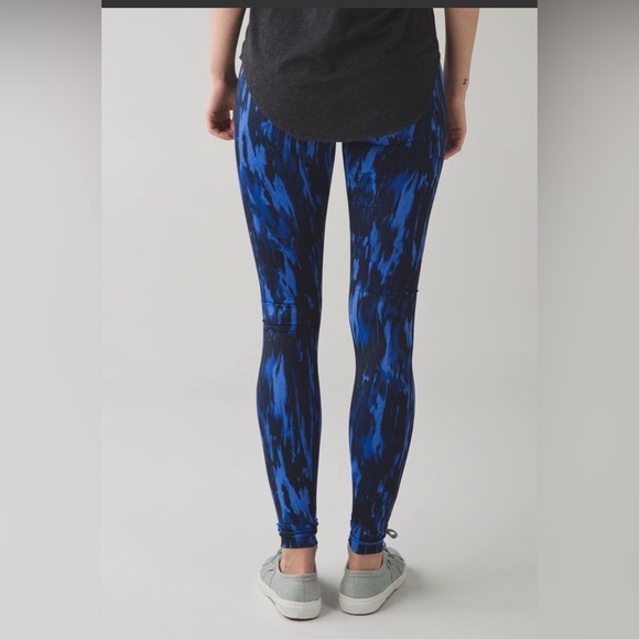 Lululemon Wunder Under High Rise Legging  Painted Animal Sprinkler Black/Blue 2 - Picture 2 of 6